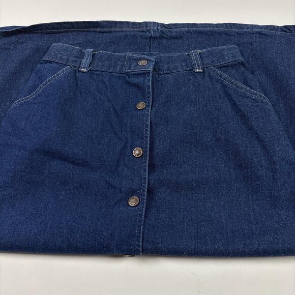 Y2K Candies Denim Skirt Juniors 11 Blue Vintage Button Front Mid Length - Picture 8 of 8